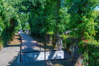 Gürcistan 'ın Adjara bölgesindeki Petra kalesinde yaz günü