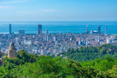 Gürcistan 'daki Anuria Dağı' ndan Batumi 'nin Panorma manzarası