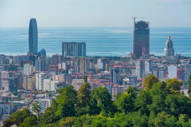 Gürcistan 'daki Anuria Dağı' ndan Batumi 'nin Panorma manzarası