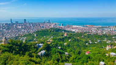 Gürcistan 'daki Anuria Dağı' ndan Batumi 'nin Panorma manzarası