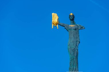 Statue of Medea in the center of Batumi, georgia clipart