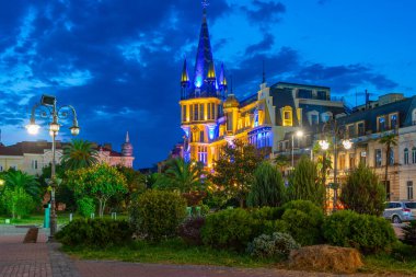 Batumi, Gürcistan 'da Avrupa meydanında gün doğumu