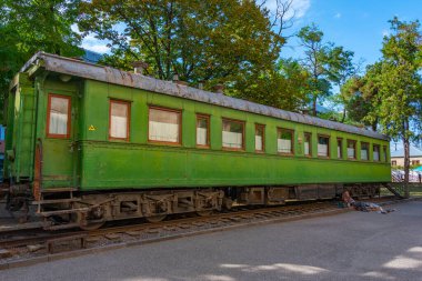 Gori, Gürcistan 'daki Stalin Treni manzarası