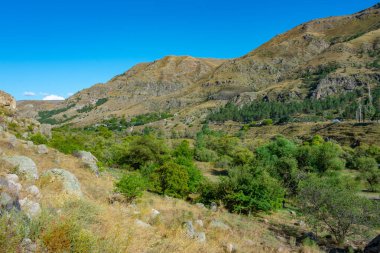 Gürcistan 'daki Kura Nehri manzarası