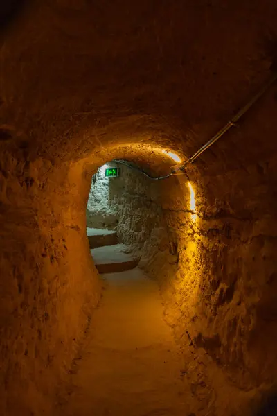 Резная Комната Пещерах Вардзии Грузии — стоковое фото