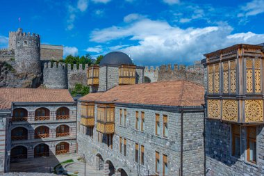 Gürcistan 'daki Akhaltsikhe (Rabati) Kalesi' nin avlusu