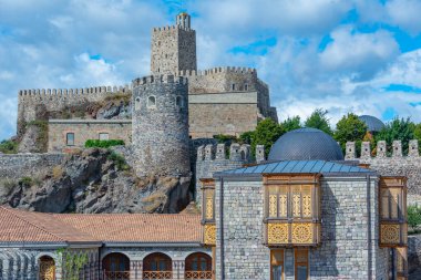 Gürcistan 'daki Akhaltsikhe (Rabati) Kalesi manzarası