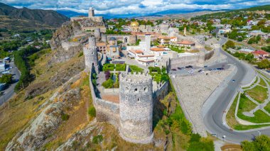 Gürcistan 'daki Akhaltsikhe (Rabati) Kalesi manzarası
