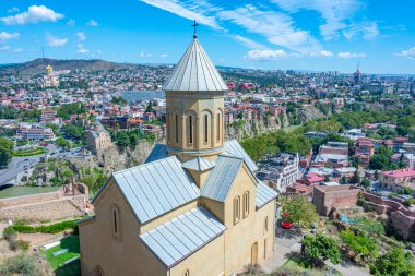 Aziz Nicholas 'ın Ortodoks Kilisesi Tiflis, Georgia' daki Narikala kalesinin içinde.