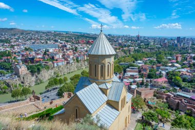 Aziz Nicholas 'ın Ortodoks Kilisesi Tiflis, Georgia' daki Narikala kalesinin içinde.