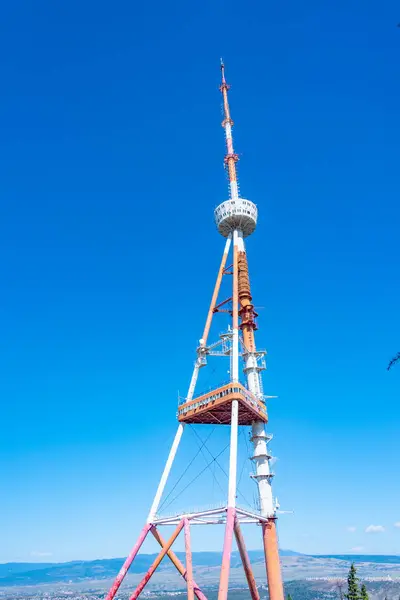 stock image TV Tower at Mtatsminda hill in Tbilisi, Georgia