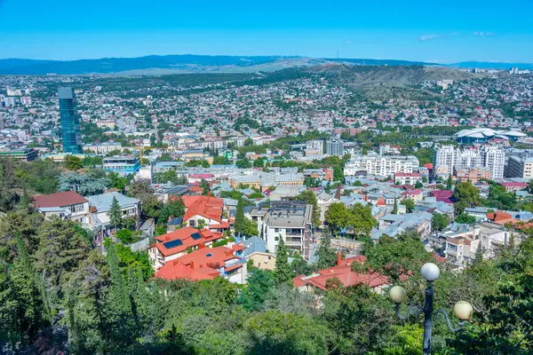 Gürcistan 'ın Tiflis kentinin Panorama manzarası