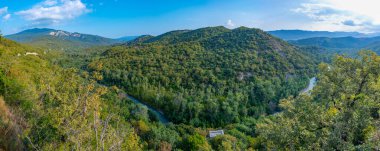 Gürcistan 'ın dışındaki Kakheti bölgesinin Hilly manzarası