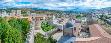 Gürcistan 'daki Akhaltsikhe (Rabati) Kalesi manzarası