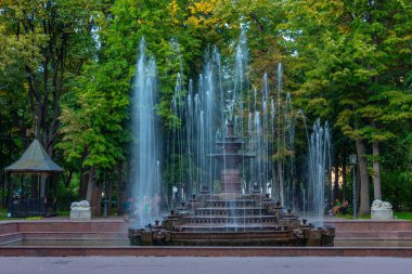 Moldova 'nın başkenti Chisinau' daki Büyük Central Park