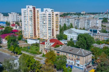 Moldova 'da Tiraspol' ün Panorama manzarası