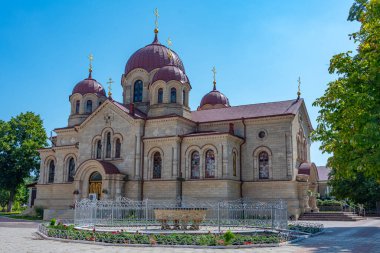 Moldova 'da Tiraspol yakınlarındaki Noul Neamt Manastırı