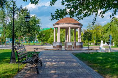 Moldova 'nın Tiraspol kentindeki bir meydanda