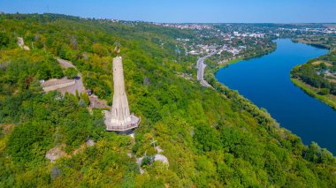 Moldova 'nın Soroca kenti yakınlarındaki Minnet Mumunun Panorama manzarası