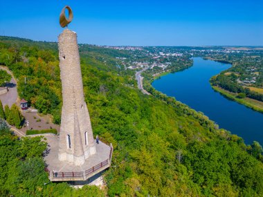 Moldova 'nın Soroca kenti yakınlarındaki Minnet Mumunun Panorama manzarası