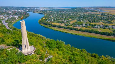 Moldova 'nın Soroca kenti yakınlarındaki Minnet Mumunun Panorama manzarası