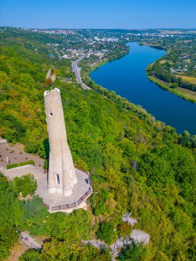 Moldova 'nın Soroca kenti yakınlarındaki Minnet Mumunun Panorama manzarası