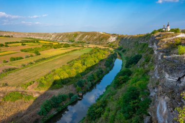 Landscape of Orheiul Vechi National park in Moldova clipart