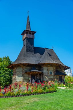 Moldova 'nın Kişinev kentindeki Köy Müzesi' ndeki küçük kilise.