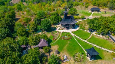 Moldova 'nın Kişinev kentindeki Köy Müzesi' ndeki küçük kilise.