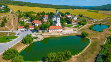 Moldova 'daki Capriana manastırı manzarası