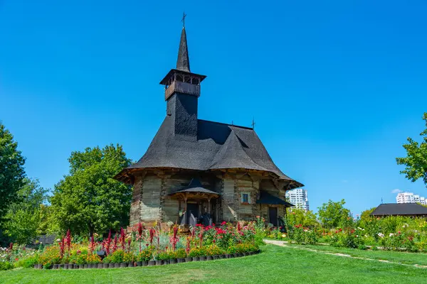 stock image The small church in the Village Museum in Chisinau, Moldova