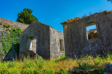 Karadağ 'ın Herceg Novi kentindeki İspanyol kalesi