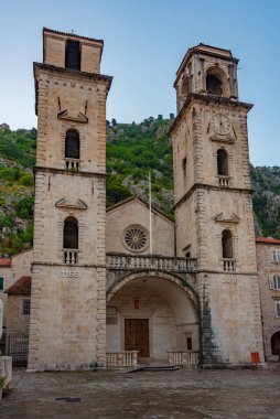 Saint Tryphon cathedral in Kotor, Montenegro clipart