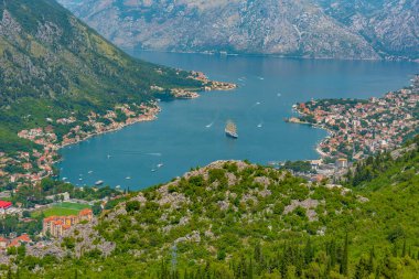 boka kotorska Karadağ'Körfez Panoraması