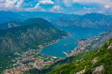 boka kotorska Karadağ'Körfez Panoraması