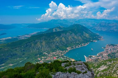 boka kotorska Karadağ'Körfez Panoraması