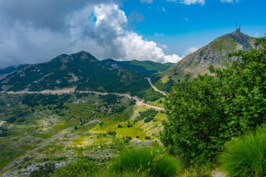 Karadağ 'daki Lovcen Ulusal Parkı' nın manzarası