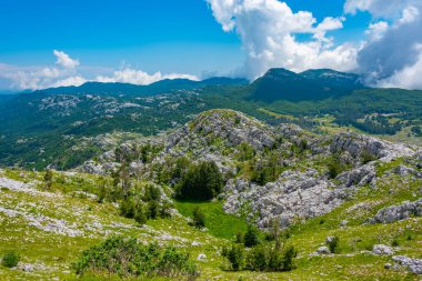 Karadağ 'daki Lovcen Ulusal Parkı' nın manzarası