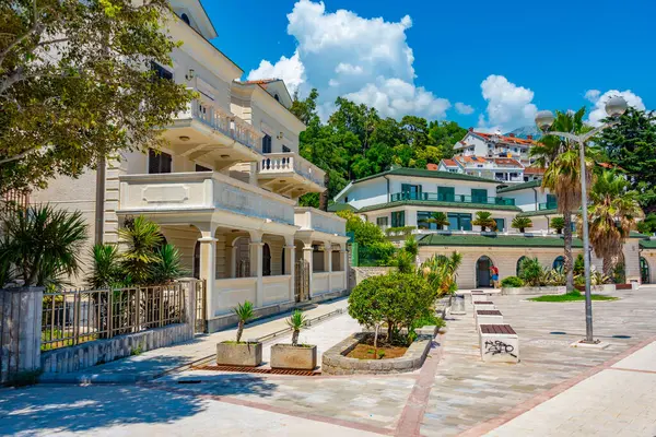 Hotell Vid Havet Herceg Novi Montenegro Stockbild
