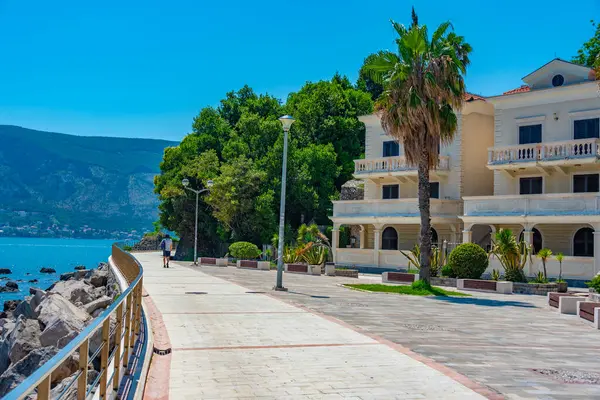 Hotels Seaside Herceg Novi Montenegro Royalty Free Stock Photos