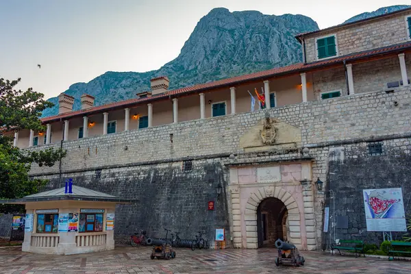 Brána Vedoucí Starého Města Kotor Černá Hora Stock Obrázky
