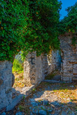 Moğolistan 'daki Stari Bar kalesinin kalıntıları.