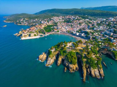 Karadağ 'da Ulcinj Panoraması