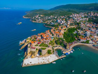 Karadağ 'da Ulcinj Panoraması