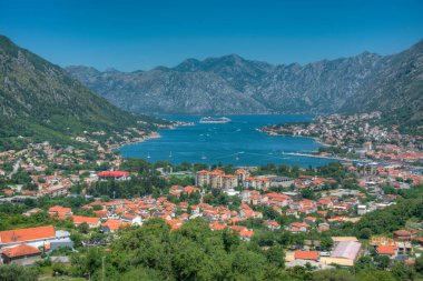 boka kotorska Karadağ'Körfez Panoraması