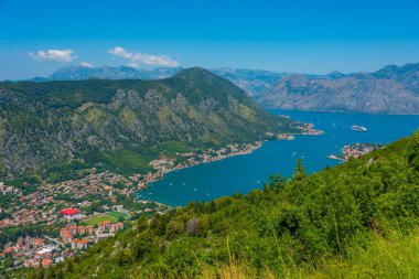 boka kotorska Karadağ'Körfez Panoraması