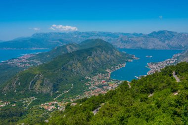 boka kotorska Karadağ'Körfez Panoraması