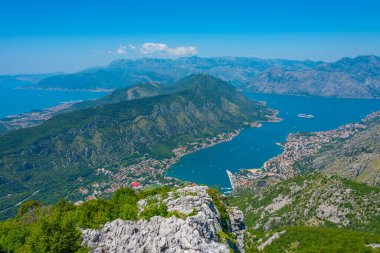 boka kotorska Karadağ'Körfez Panoraması