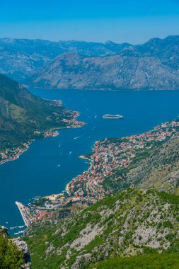 boka kotorska Karadağ'Körfez Panoraması