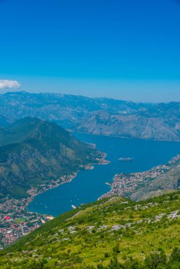 boka kotorska Karadağ'Körfez Panoraması